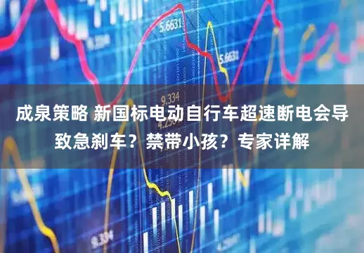 成泉策略 新国标电动自行车超速断电会导致急刹车？禁带小孩？专家详解